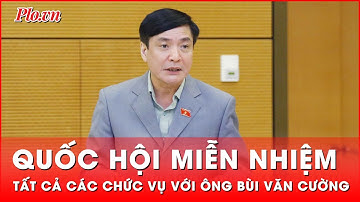Quốc hội miễn nhiệm tất cả các chức vụ với ông Bùi Văn Cường | Tin nhanh