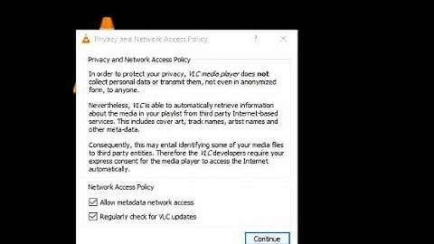 Privacy and Network policy message keep showing up everytime on VLC Fixed 2020 - VLC error fixed