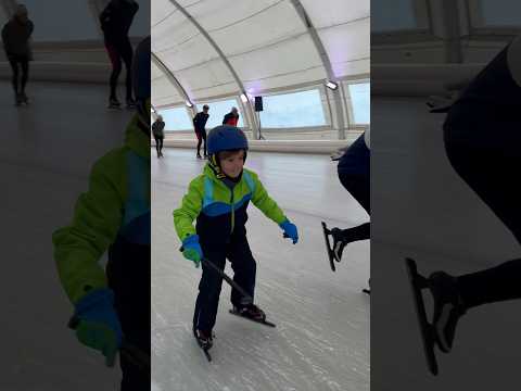 Maxim Ice Skating Adventure!#new #funny #shortsyoutube #ice #schaatsen#viral