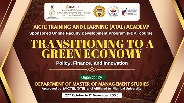 ATAL FDP – Session 8: Best Practices from Scandinavian Countries in Green Transitions