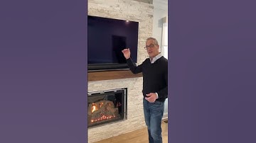 The Safest way to Install a TV over a Fireplace.#diy #fireplace #reels #design