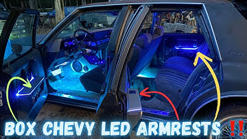 I BUILT A SET OF FRONT YARD LED ARMREST FOR MY BOX CHEVY PROJECT 