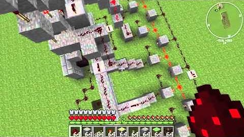 Minecraft- 9 Button Combination Lock Door Tutorial