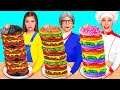 Me vs Grandma Cooking Challenge | Delicious Recipes by AZaZa Challenge