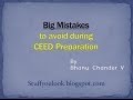 Big mistakes to avoid during CEED exam preparation