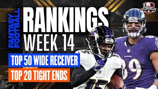 Fantasy Football Rankings - Week 14 Wide Receiver / Tight End Rankings - Fantasy Football Advice