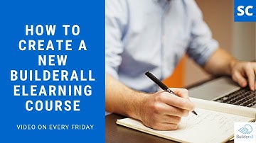 How to Create a New Builderall eLearning Course