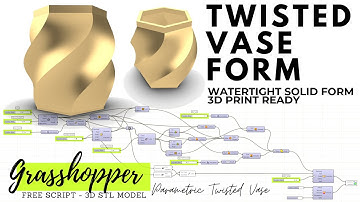 Rhinoceros 6 and Grasshopper Watertight Solid Cup Form