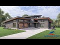 Contemporary house plan 94000354 with interior