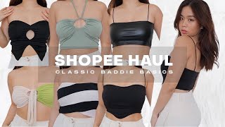 BEST 6.6 shopee try-on haul + review | classy baddie basics &amp; discount code