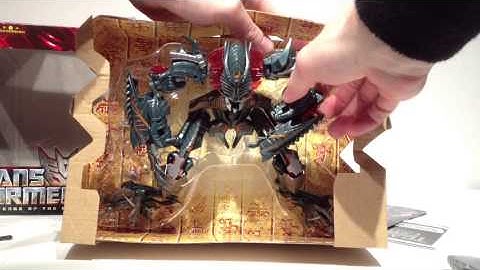 How to Open Transformers ROTF Voyager Class The Fallen - Unboxing Review