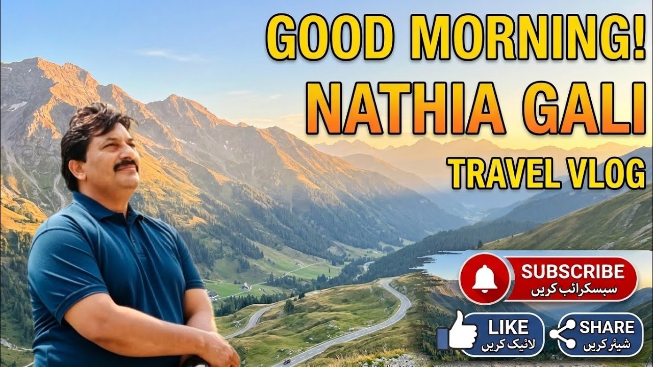 یادگار سفر. Good morning in Nathia Gali and going to Thandiaan #travelin