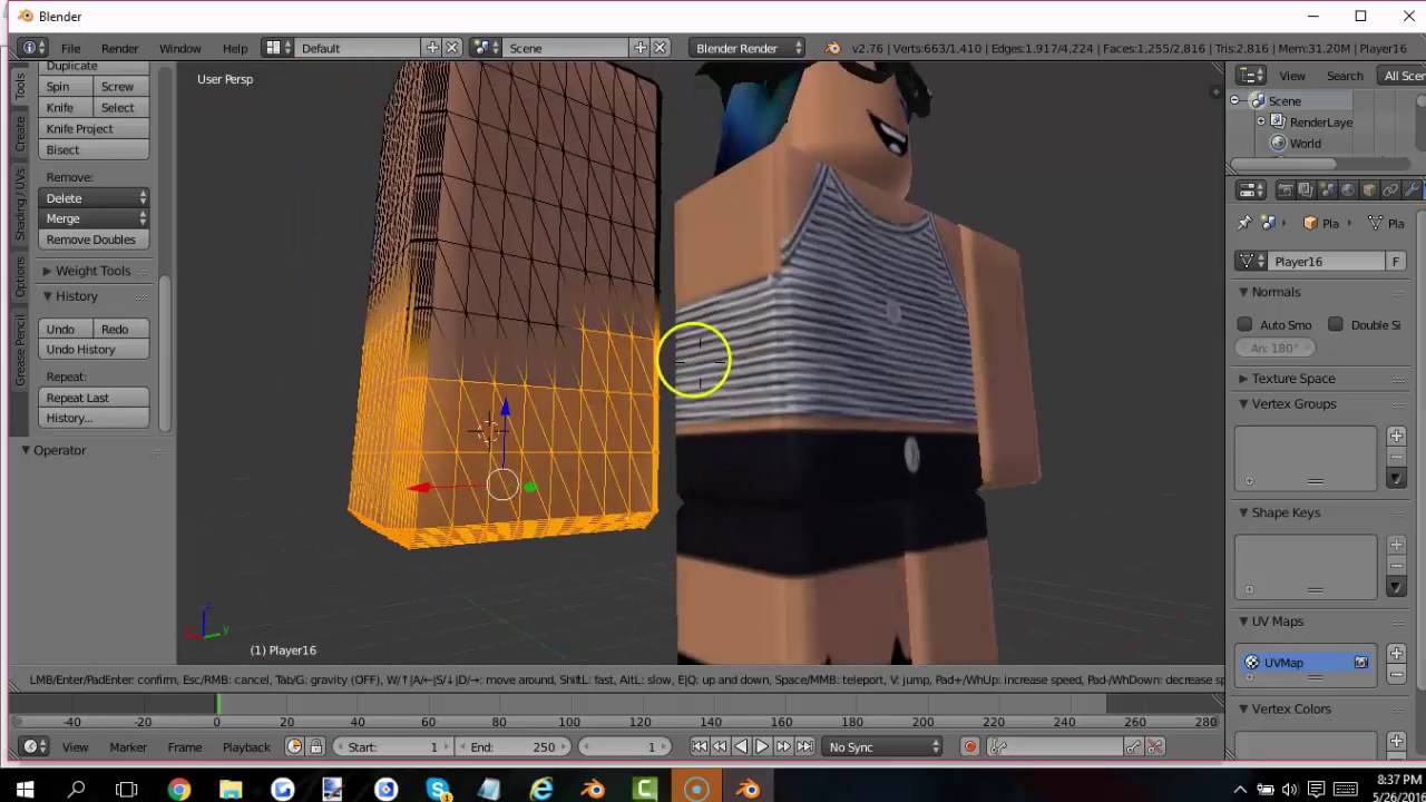 how to bend you're arms on roblox no blender