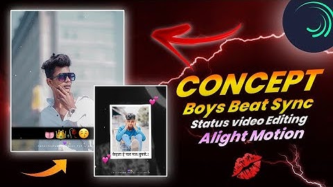 😲Concept Hard Beat Sync Video Status Editing In Alight Motion|| Fhoto Moving Status 🥰