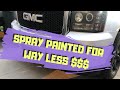 DIY Spray Painting a Rusty Bumper (1st attempt)!