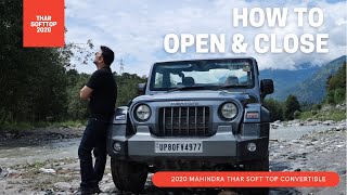 How to Open & Close Mahindra Thar Convertible Soft Top 2020 screenshot 4