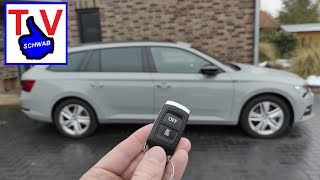 Skoda Superb auxiliary parking heater fob activation / Standheizung Fernbedienung aktivieren #skoda