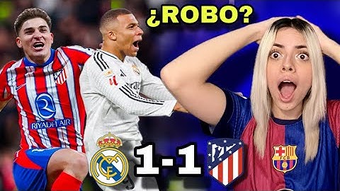 REACCIONANDO AL REAL MADRID 1-1 ATLÉTICO DE MADRID😱 / Angela moreno
