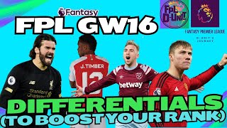 FPL GW16 Differentials (To boost your rank) - Bowen a must?