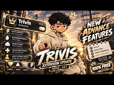 Lovable Unlimited Credits FREE in 2026 🚀 | Trivis Extension Full Tutorial