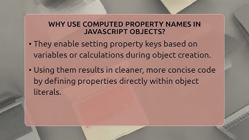 Why Use Computed Property Names In JavaScript Objects? - JavaScript Toolkit