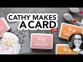 🔴  Live Replay: Cathy Makes a Card: Stencils + Mini Slim Line Cards