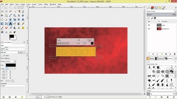 How to create 3D Text using Gimp 2.8