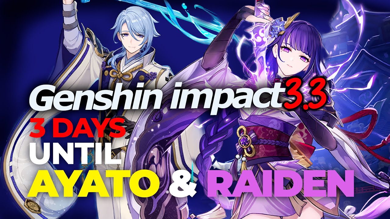 GENSHIN IMPACT LIVE - 3 Days left for RAIDEN & AYATO | Character Review ...