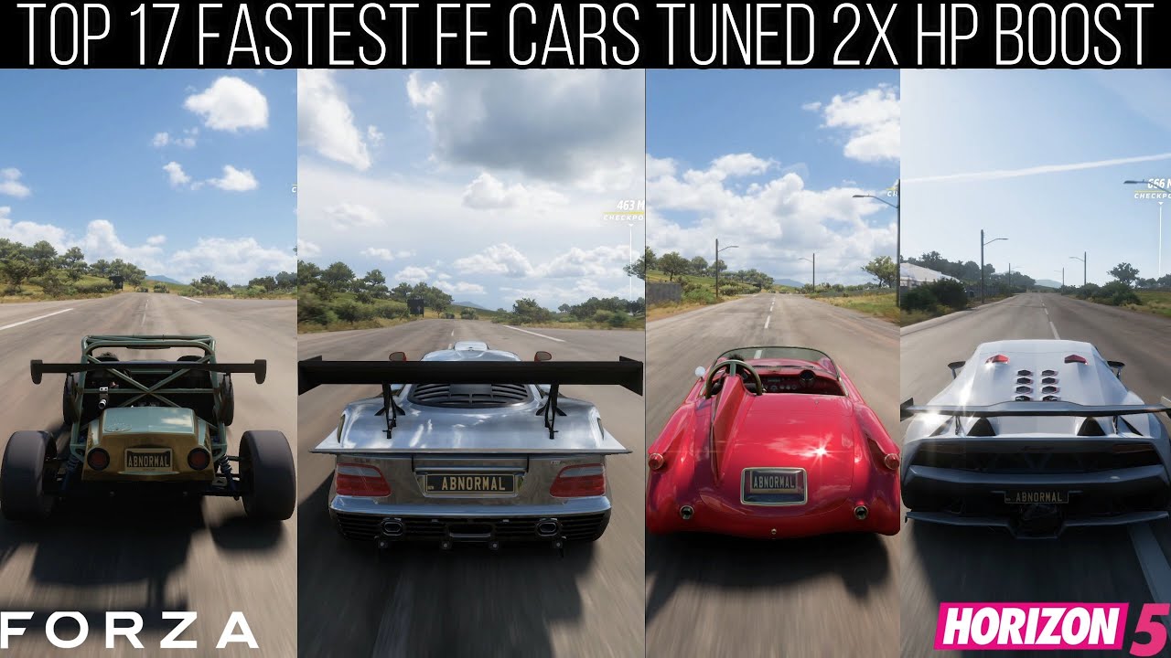 FORZA HORIZON 5 TOP 17 FASTEST TUNED FORZA EDITION CARS TOP SPEED