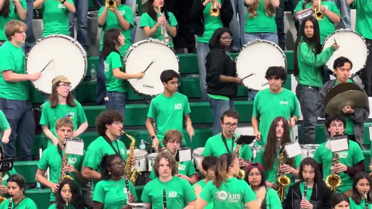 AHS Band bringing the energy t—pure Bulldog spirit from start to finish. 🏀🎺📣Win Bulldogs!IMG 0171