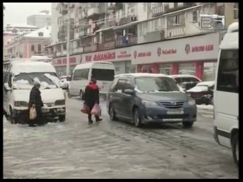 ბათუმში პირველი თოვლი მოვიდა