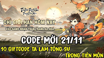 Ta Làm Tông Sư Trong Tiên Môn - Code Mới & Full 11 Giftcode Tân Thủ Ta Làm Tông Sư Trong Tiên Môn