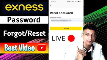 How to forgot/Reset Exness Password - Exness me login kaise kare Without Password
