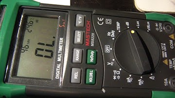 Mastech MS8229 Sound level (dB) meter fault