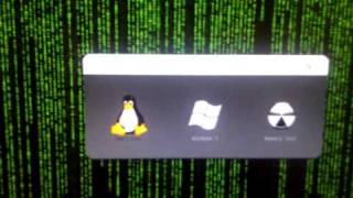 Grub 2 con sfondo di matrix screenshot 3