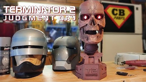 WIRELESS LIGHTS! 3D Printed Terminator T800 Endoskull - Part 2