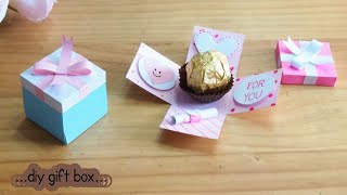 Cute & Easy Valentine's day gift idea | Diy Chocolate gift box || diy ของขวัญวาเลนไทน์ สุดน่ารัก💕