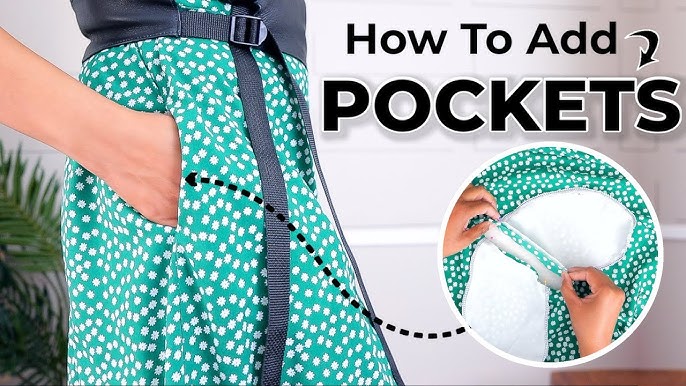 EASY Way to Add Side Pockets to ANY of Your Clothes (Free Pattern Included)  