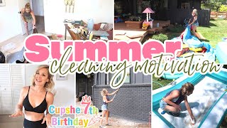 MAJOR SUMMER CLEAN WITH ME | BEDROOM DEEP CLEAN | OUTDOOR SUMMER MAINTENANCE MOTIVATION!