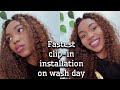 How i take care of my natural hair+ Easy clip-in installation without frontal ft AMAZING BEAUTY HAIR