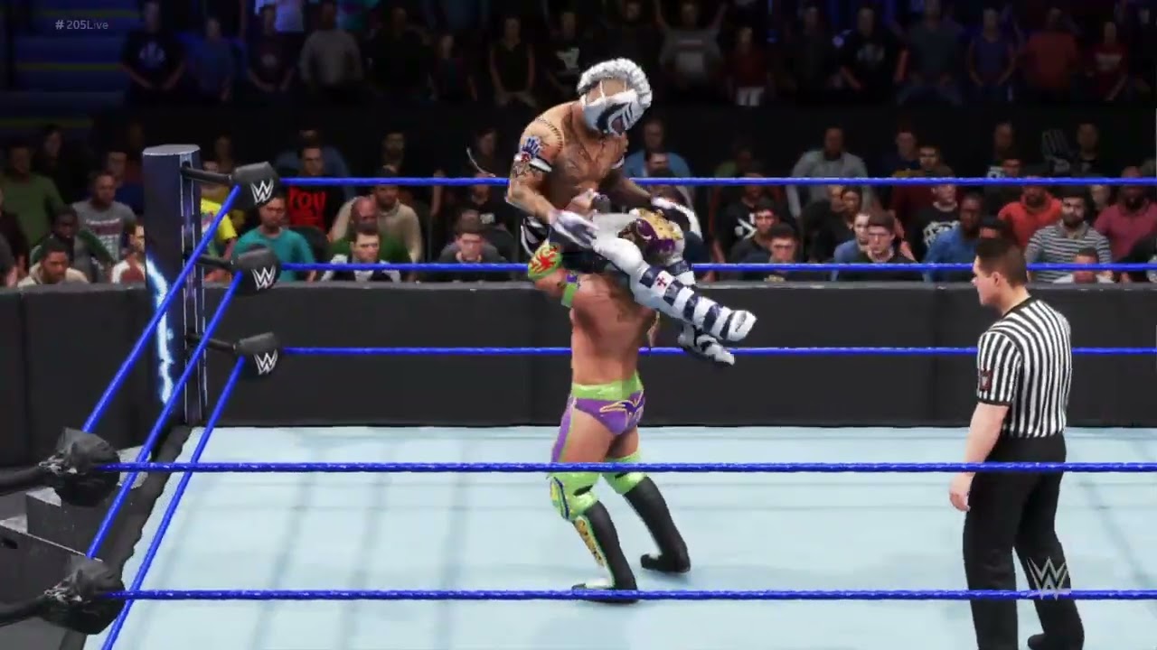 WWE 2K (2K20) Rey Mysterio vs Kalisto | Dream Match | 205 Live