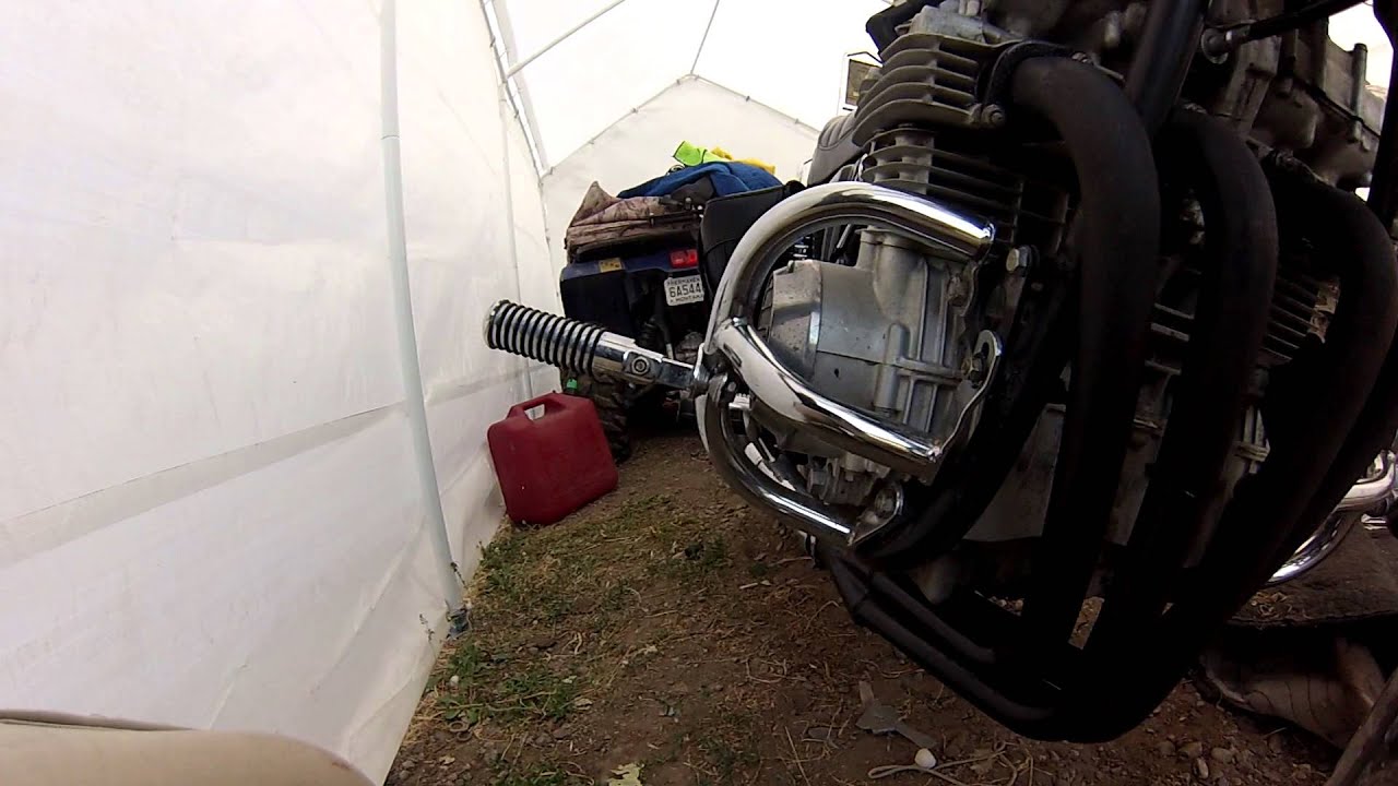 kz 750 with new 4 into 1 header and muffler