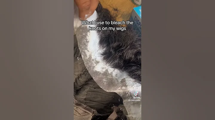 Things you need to properly bleach your knots on a wig ! #wigs #hair #hairtutorial #amazonwigs