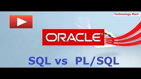 SQL vs  PL/SQL