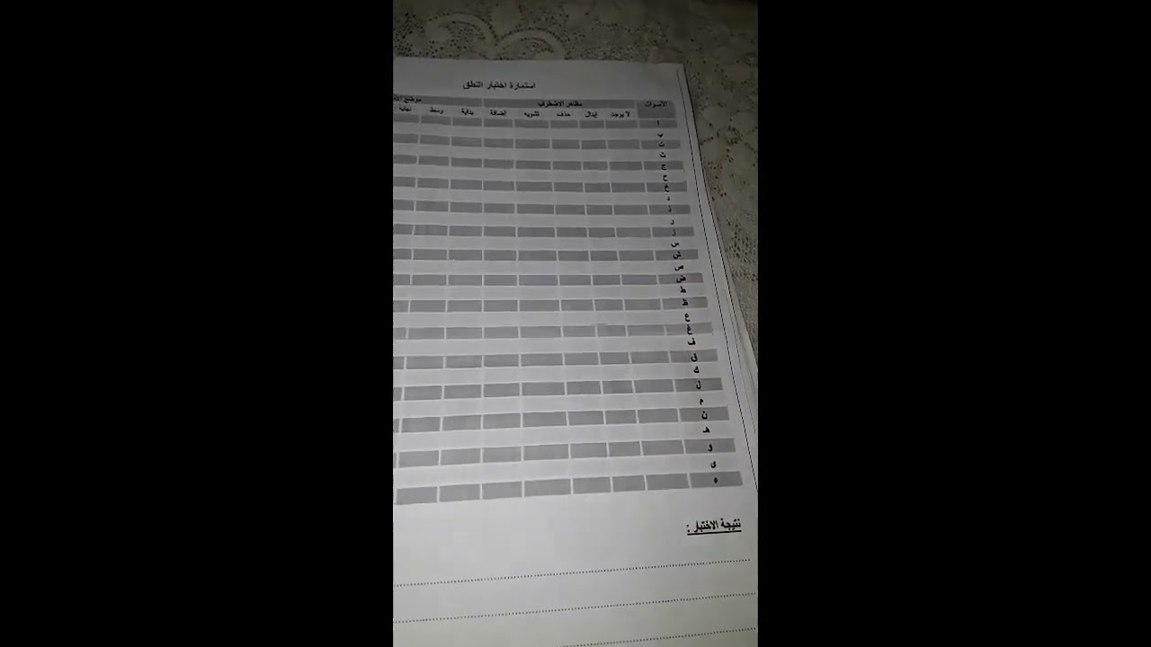 تقييم أعضاء النطق وتقييم نطق الأصوات