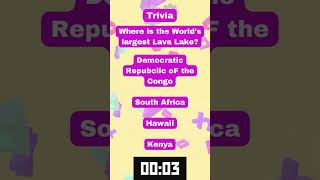 World's Largest Lava Lake #dailytriviatoday #games #graymatter