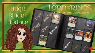 Lord of the Rings MTG Binder update. These cards are Beautiful