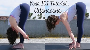 Standing Forward Fold Yoga Pose: Uttanasana (learn this pose and modifications in 5 minutes!)