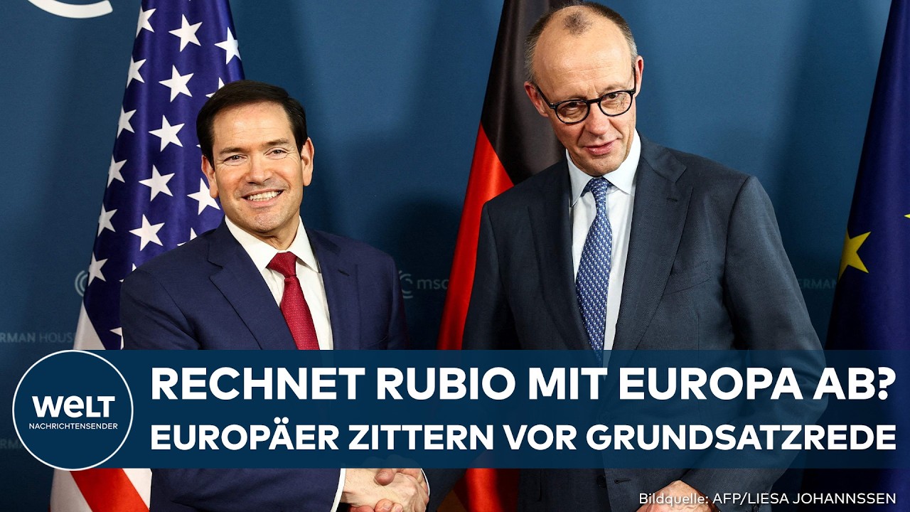 SICHERHEITSKONFERENZ: Europas Nerven liegen blank! Marco Rubio spricht Klartext in München!