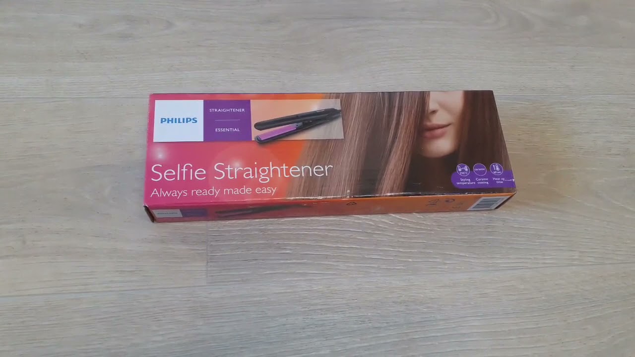 Распаковка Щипцы для волос PHILIPS Selfie Straightener HP830200 из Rozetka